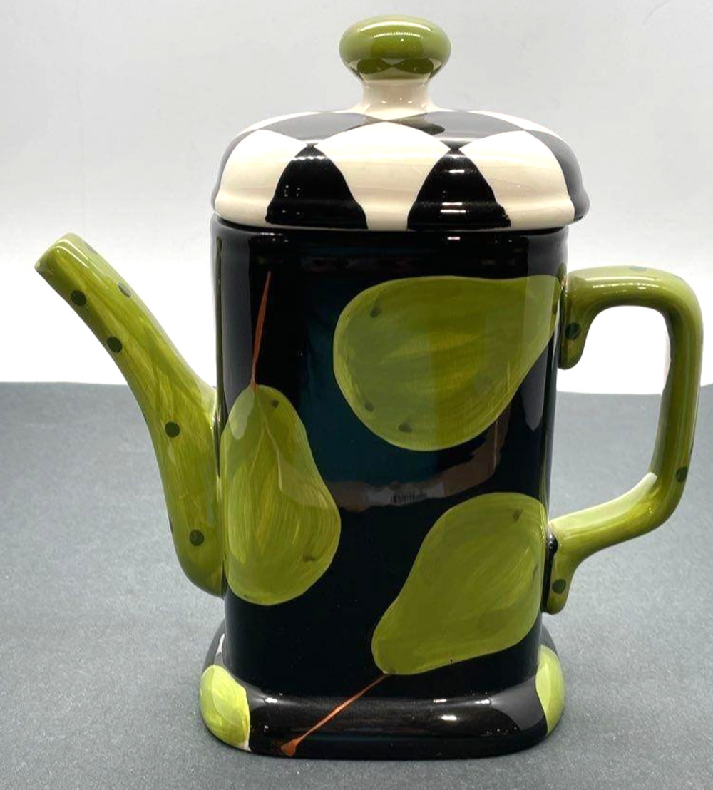 NEW Romy & Clare Designs for Fenton International Tea Pot Pear Design L26
